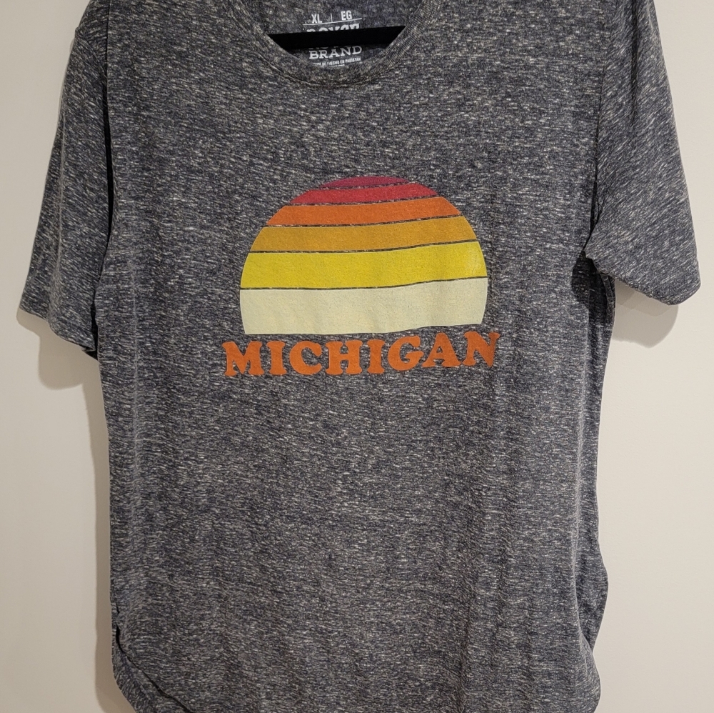 Navy Blue Michigan Sunset shirt.